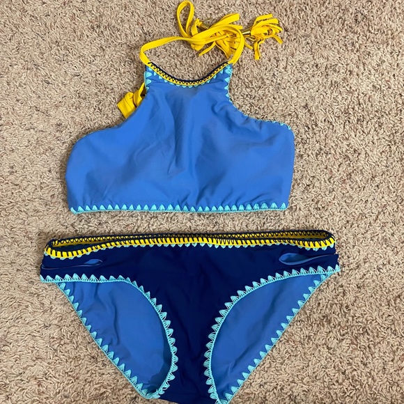 Jessica Simpson whipstitch reversible bikini - Picture 10 of 10